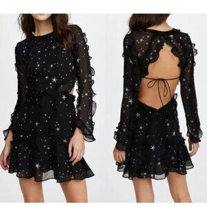 Fame and Partners The Kye Black Star Womens Dress